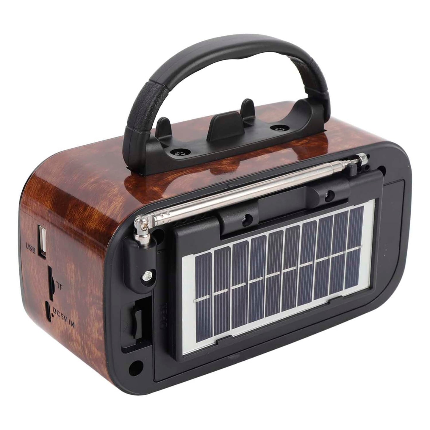 Radio Vintage con Panel Solar